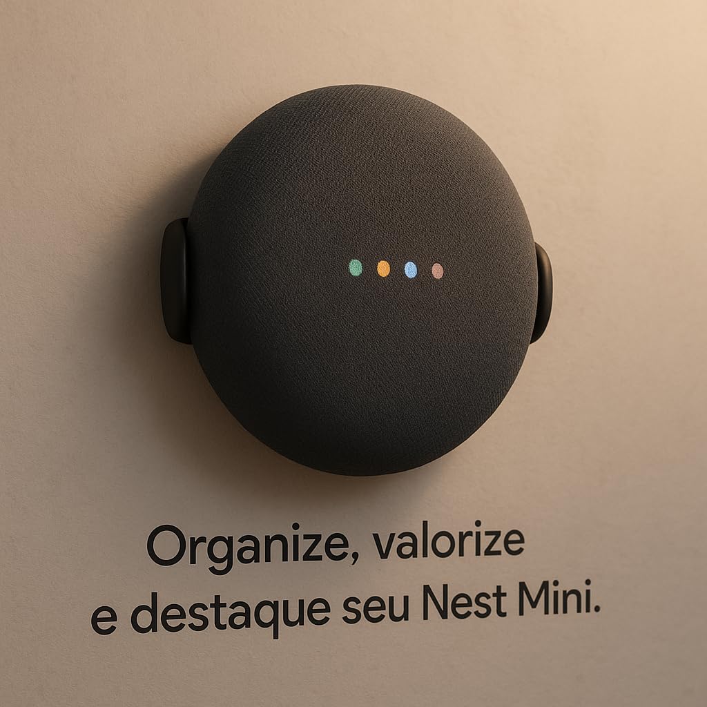 Suporte de Parede Google Home Nest Mini 1ª e 2ª Geração, PLA